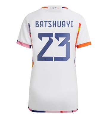 Belgia Michy Batshuayi #23 Koszulka Wyjazdowych Kobiety MŚ 2022 Krótki Rękaw